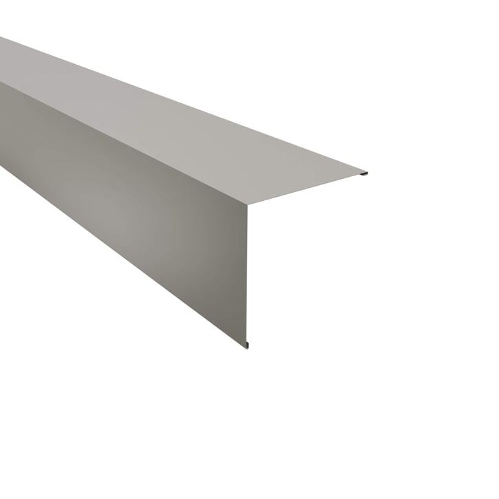 Außenecke | 195 x 195 mm | Stahl 0,75 mm | 25 µm Polyester | 9006 - Weißaluminium #1