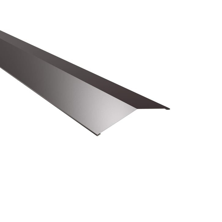 Firstblech flach | 145 x 145 mm | 150° | Stahl 0,50 mm | 60 µm Puramid | 8017 - Schokoladenbraun #1
