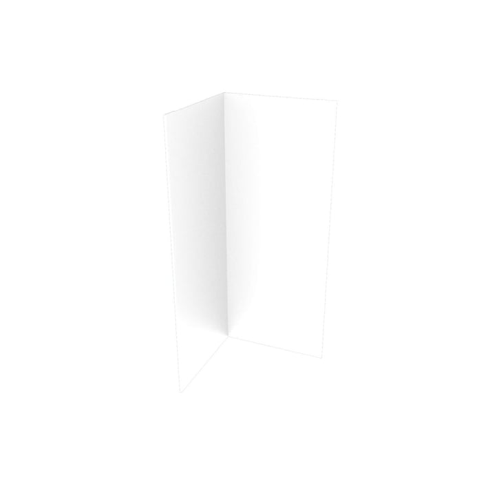 Innenecke | 150 x 150 x 2000 mm | Stahl 0,75 mm | 25 µm Polyester | 9010 - Reinweiß #1