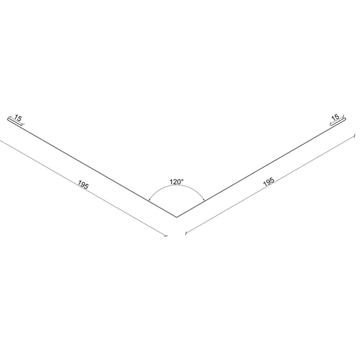 Kehlblech | 195 x 195 x 2000 mm | Stahl 0,50 mm | 25 µm Polyester | 3005 - Weinrot #3
