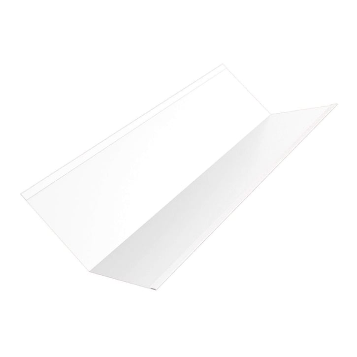 Kehlblech | 195 x 195 x 2000 mm | Stahl 0,75 mm | 25 µm Polyester | 9010 - Reinweiß #1