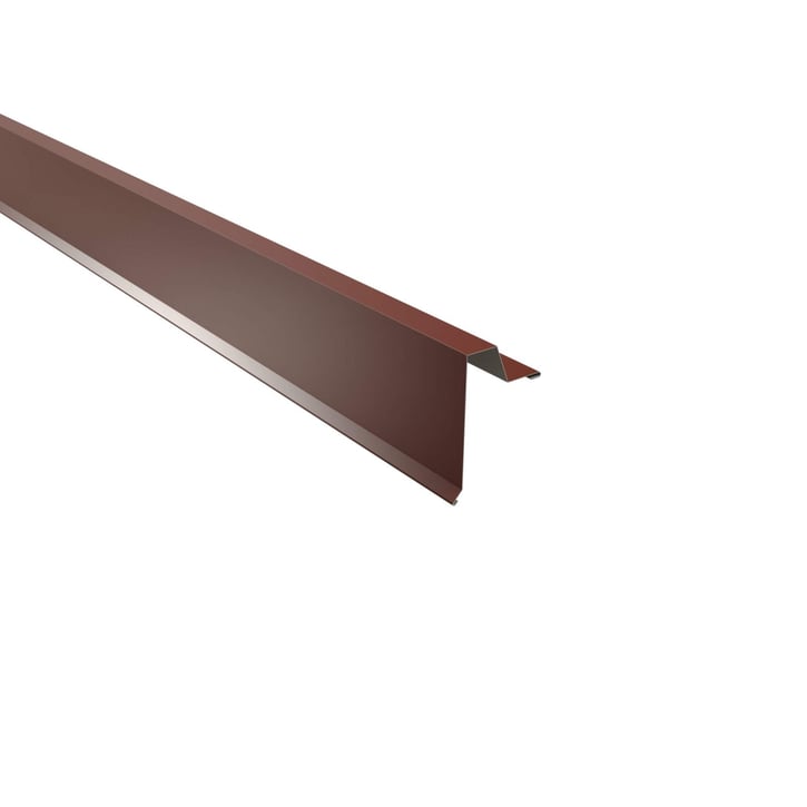 Ortgangwinkel | Stehfalzprofil 33/500 | Stahl 0,63 mm | 25 µm Polyester | 8012 - Rotbraun #1