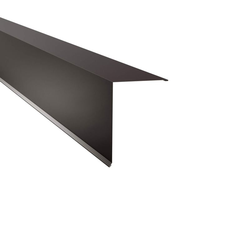 Pultabschluss | 200 x 250 mm | 80° | Stahl 0,50 mm | 60 µm Puramid | 8017 - Schokoladenbraun #1