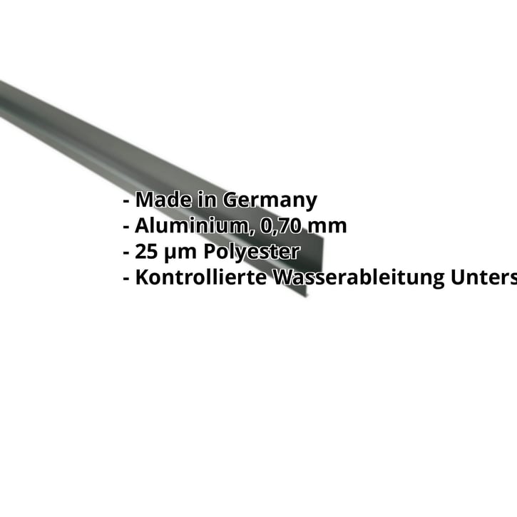 Sockelleiste | 50 x 25 x 20 mm | 100° | Aluminium 0,70 mm | 25 µm Polyester | 6005 - Moosgrün #2