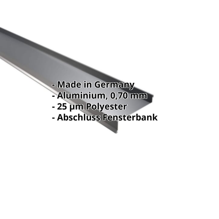 Sohlbank | 50 x 115 x 40 x 2000 mm | Aluminium 0,70 mm | 25 µm Polyester | 7016 - Anthrazitgrau #2