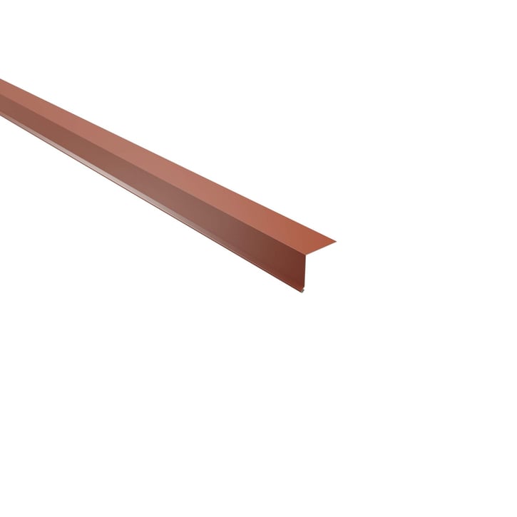 Traufenblech | 5 x 5 cm | 95° | Stahl 0,63 mm | 25 µm Polyester | 8004 - Kupferbraun #1