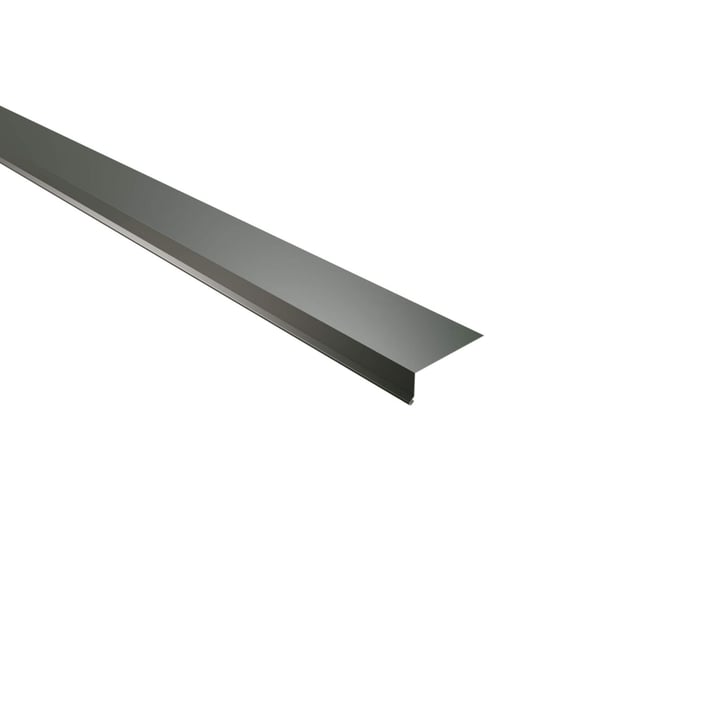 Traufenblech | 8 x 3 cm | 100° | Stahl 0,75 mm | 25 µm Polyester | 6020 - Chromoxidgrün #1