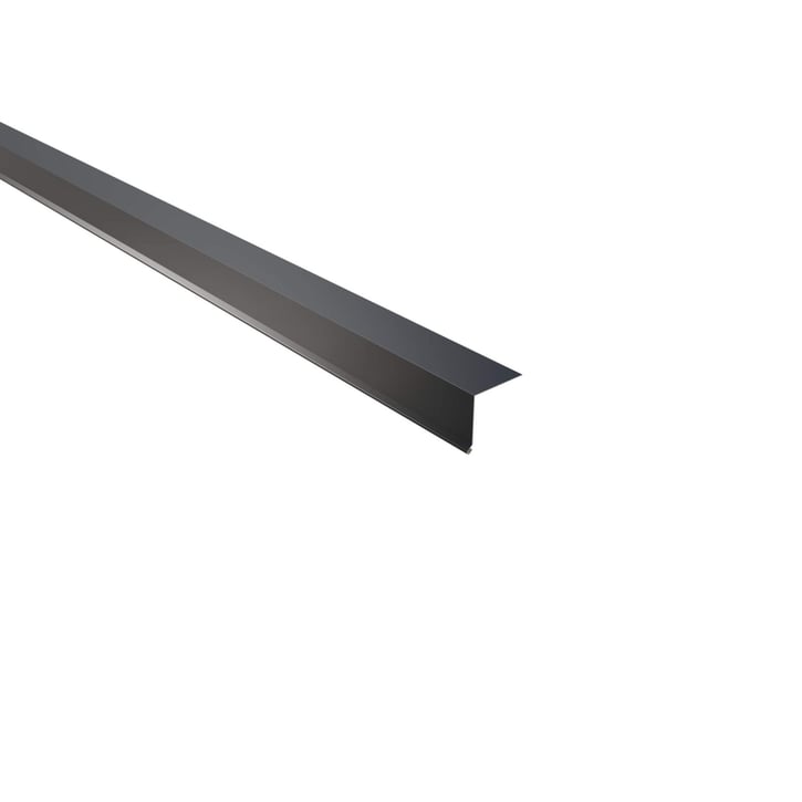 Wandanschluss | 16 x 11,5 cm | 95° | Stahl 0,63 mm | 25 µm Polyester | 7016 - Anthrazitgrau #1