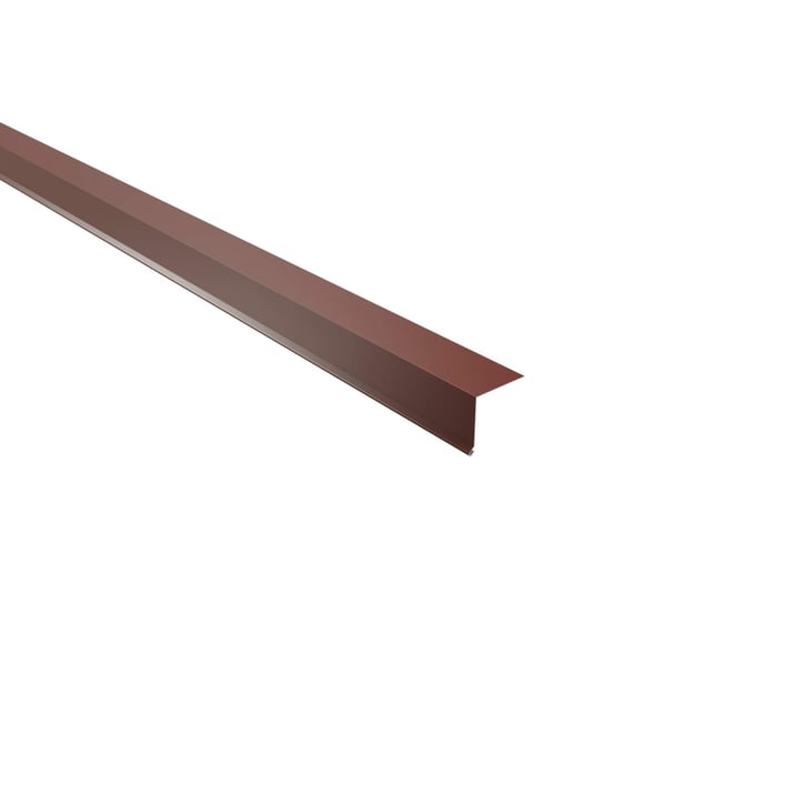 Wandanschluss | 16 x 11,5 cm | 95° | Stahl 0,63 mm | 25 µm Polyester | 8012 - Rotbraun #1