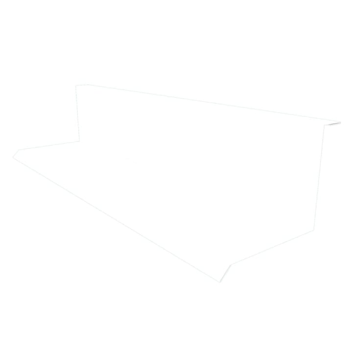 Wandanschluss | Typ 1 | 100 x 110 x 2000 | 90° | Stahl 0,75 mm | 25 µm Polyester | 9010 - Reinweiß #1