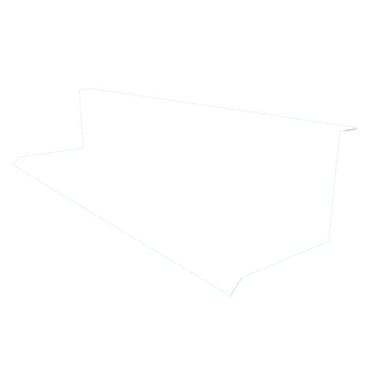 Wandanschluss | Typ 1 | 100 x 110 x 2000 mm | 90° | Stahl 0,50 mm | 25 µm Polyester | 9010 - Reinweiß #1