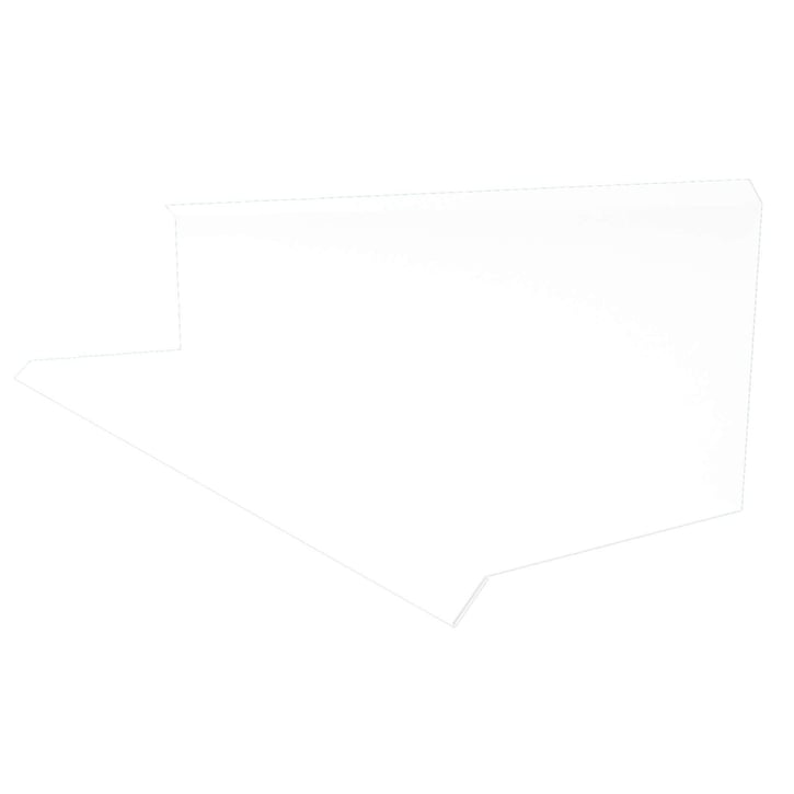 Wandanschluss | Typ 3 | 100 x 110 x 2000 | 90° | Stahl 0,75 mm | 25 µm Polyester | 9010 - Reinweiß #1
