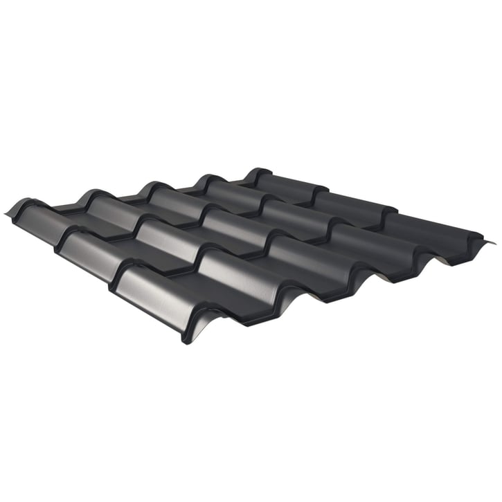 Pfannenblech EUROPA | Anti-Tropf 700 g/m² | Stahl 0,50 mm | 60 µm Puramid | 7016 - Anthrazitgrau #1