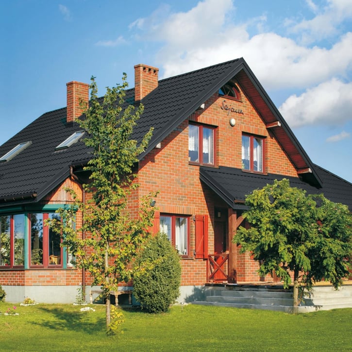 Pfannenblech Szafir 350/15 | Anti-Tropf 700 g/m² | Stahl 0,50 mm | 25 µm Polyester | 7016 - Anthrazitgrau #10