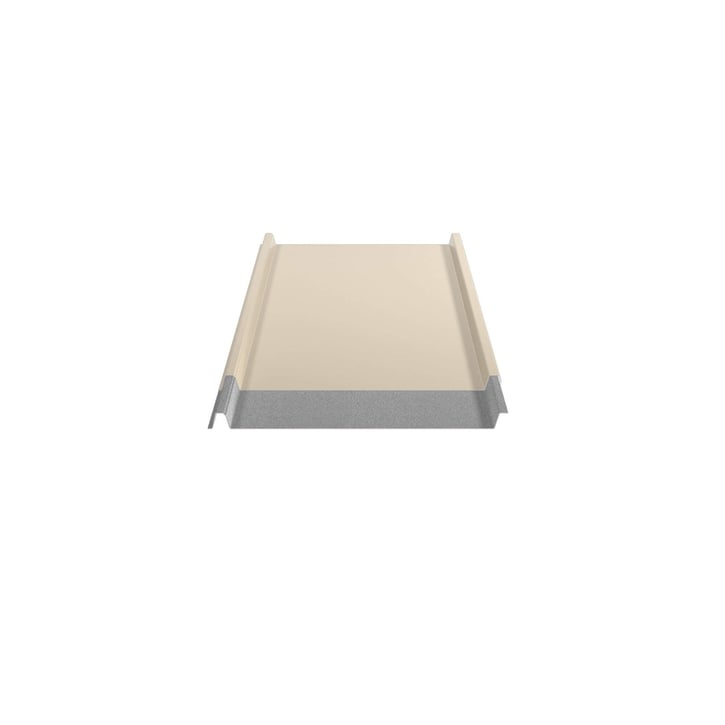 Stehfalzblech 33/500-LE | Dach | Anti-Tropf 1000 g/m² | Stahl 0,75 mm | 25 µm Polyester | 1015 - Hellelfenbein #5