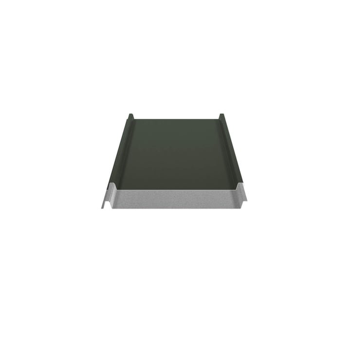 Stehfalzblech 33/500-LE | Dach | Anti-Tropf 1000 g/m² | Stahl 0,50 mm | 80 µm Shimoco | 6020 - Chromoxidgrün #5