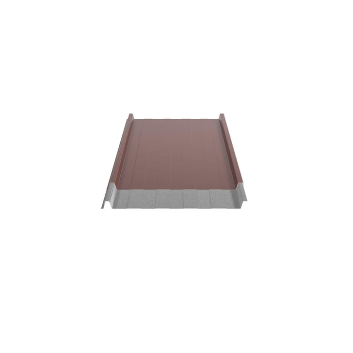 Stehfalzblech 33/500-LR | Dach | Anti-Tropf 1000 g/m² | Stahl 0,50 mm | 60 µm Puramid | 8012 - Rotbraun #5