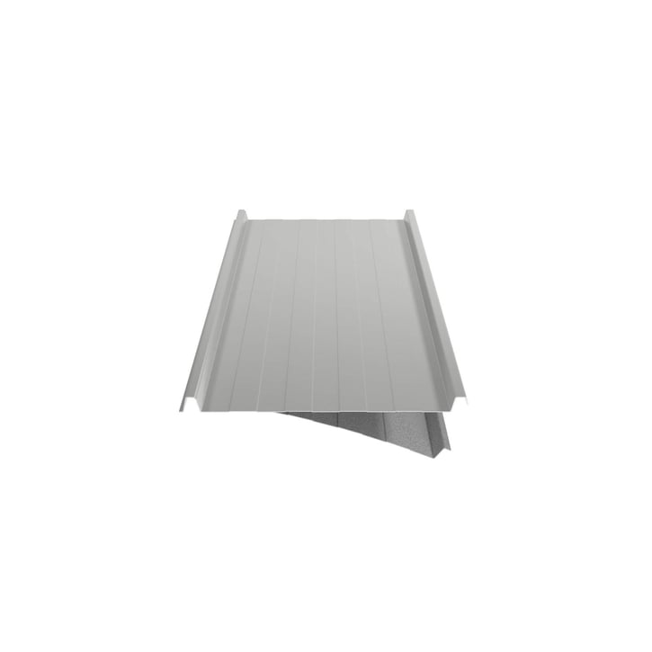 Stehfalzblech 33/500-LR | Dach | Anti-Tropf 700 g/m² | Stahl 0,50 mm | 25 µm Polyester | 9006 - Weißaluminium #6