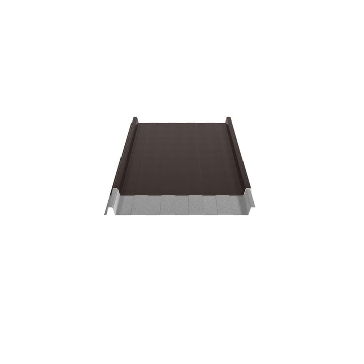 Stehfalzblech 33/500-LR | Dach | Anti-Tropf 700 g/m² | Stahl 0,50 mm | 35 µm Mattpolyester | 32 - Dunkelbraun #5