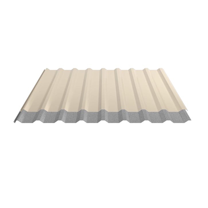 Trapezblech 20/1100 | Dach | Anti-Tropf 1000 g/m² Stahl 0,63 mm | 25 µm Polyester | 1015 - Hellelfenbein Trapezblech 20/1100 | Dach | Anti-Tropf 1000 g/m² | Stahl 0,63 mm | 25 µm Polyester | 1015 - Hellelfenbein #5