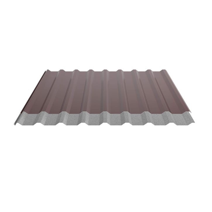 Trapezblech 20/1100 | Dach | Anti-Tropf 2400 g/m² | Stahl 0,50 mm | 25 µm Polyester | 3005 - Weinrot #5