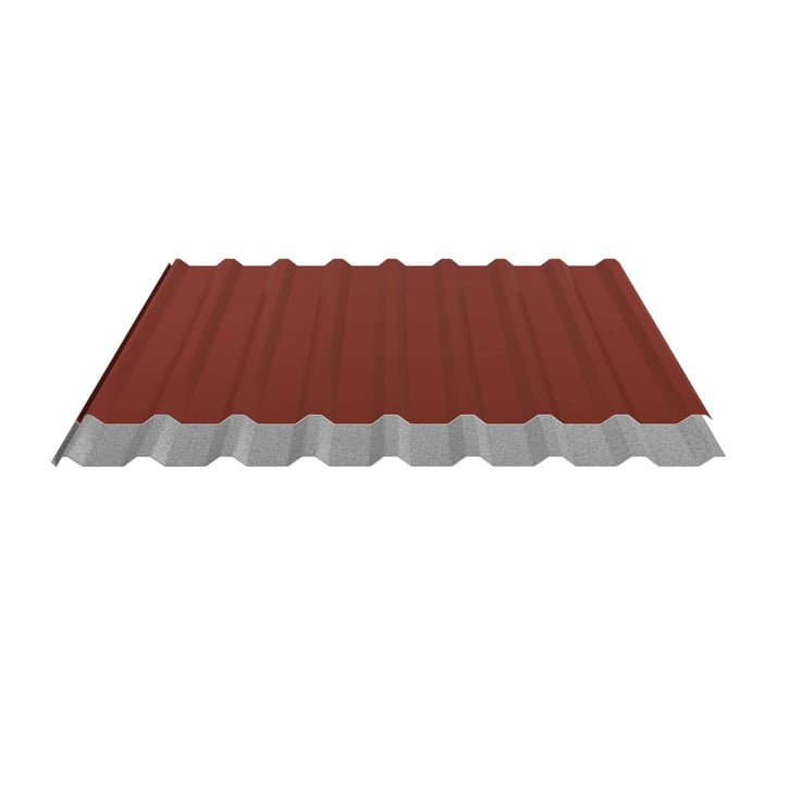 Trapezblech 20/1100 | Dach | Anti-Tropf 2400 g/m² Stahl 0,50 mm | 35 µm Mattpolyester | 29 - Rot Trapezblech 20/1100 | Dach | Anti-Tropf 2400 g/m² | Stahl 0,50 mm | 35 µm Mattpolyester | 29 - Rot #5
