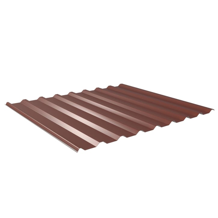 Trapezblech 20/1100 | Dach | Anti-Tropf 2400 g/m² | Stahl 0,50 mm | 60 µm Puramid | 8012 - Rotbraun #1