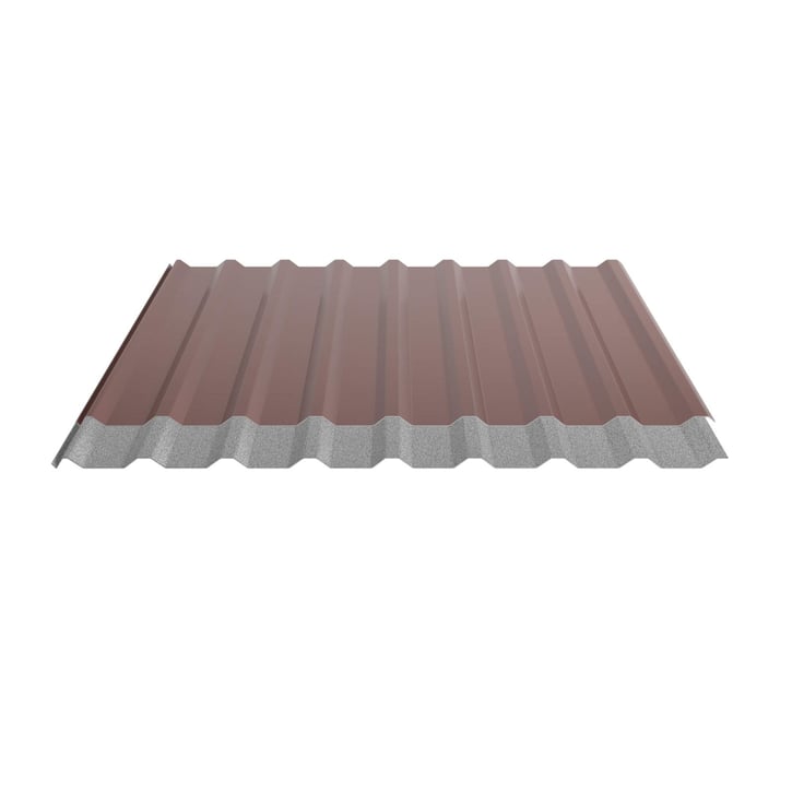 Trapezblech 20/1100 | Dach | Anti-Tropf 2400 g/m² | Stahl 0,50 mm | 60 µm Puramid | 8012 - Rotbraun #5