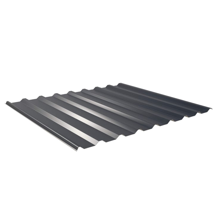Trapezblech 20/1100 | Dach | Anti-Tropf 700 g/m² Aluminium 0,70 mm | 25 µm Polyester | 7016 - Anthrazitgrau Trapezblech 20/1100 | Dach | Anti-Tropf 700 g/m² | Aluminium 0,70 mm | 25 µm Polyester | 7016 - Anthrazitgrau #1
