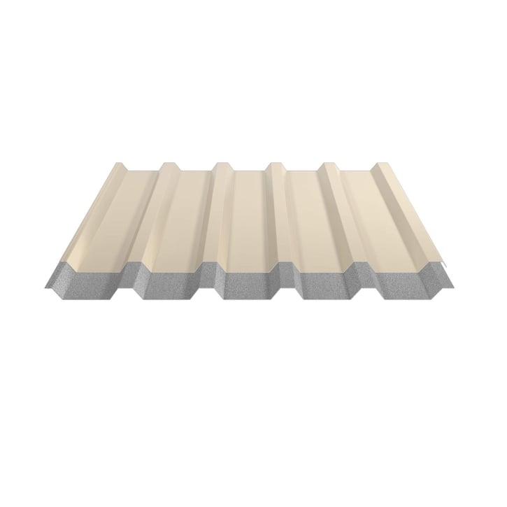 Trapezblech 35/207 | Dach | Anti-Tropf 1000 g/m² Stahl 0,63 mm | 25 µm Polyester | 1015 - Hellelfenbein Trapezblech 35/207 | Dach | Anti-Tropf 1000 g/m² | Stahl 0,63 mm | 25 µm Polyester | 1015 - Hellelfenbein #5