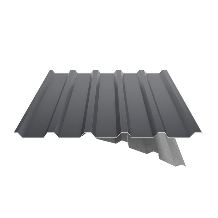 Trapezblech 35/207 | Dach | Anti-Tropf 1000 g/m² | Stahl 0,75 mm | 25 µm Polyester | 7016 - Anthrazitgrau #6