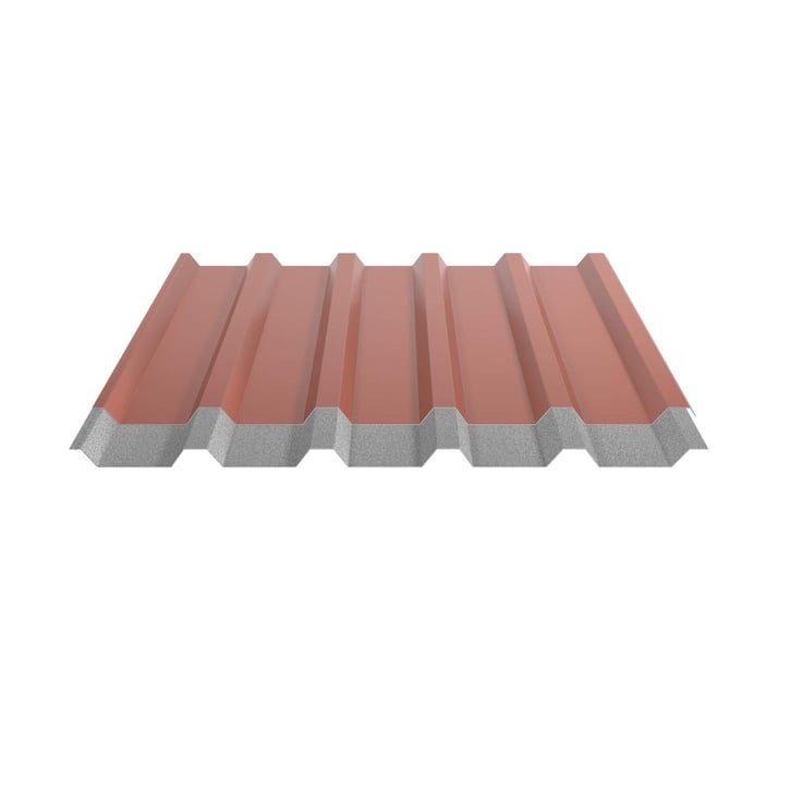 Trapezblech 35/207 | Dach | Anti-Tropf 1000 g/m² | Stahl 0,75 mm | 25 µm Polyester | 8004 - Kupferbraun #5
