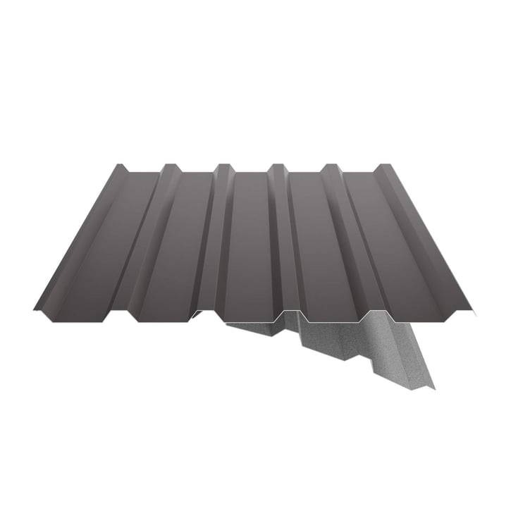Trapezblech 35/207 | Dach | Anti-Tropf 1000 g/m² | Stahl 0,75 mm | 25 µm Polyester | 8017 - Schokoladenbraun #6