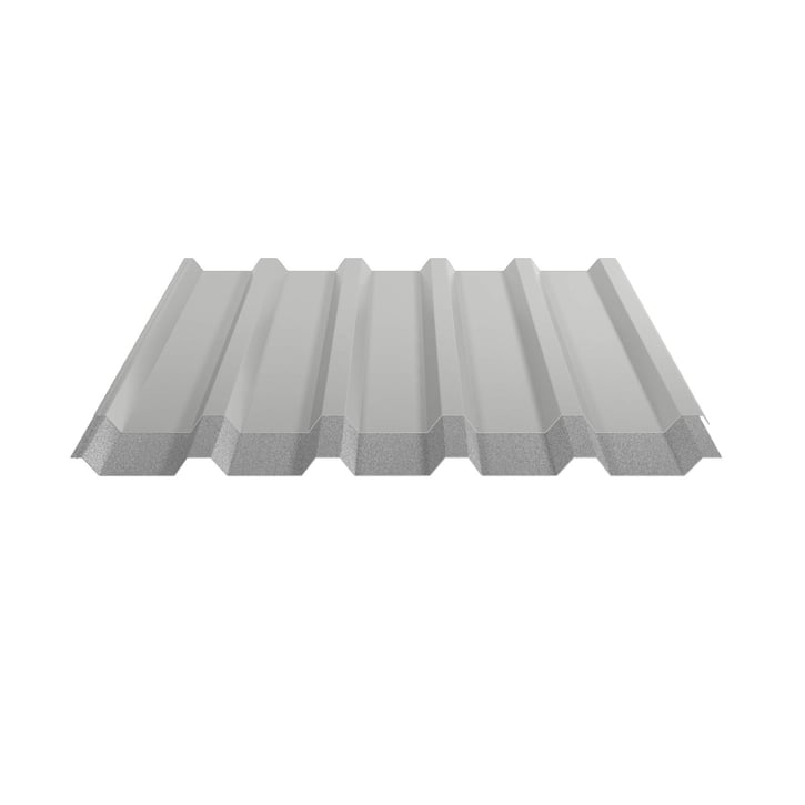 Trapezblech 35/207 | Dach | Anti-Tropf 1000 g/m² | Stahl 0,75 mm | 25 µm Polyester | 9006 - Weißaluminium #5