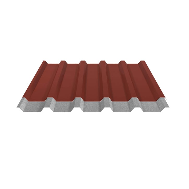 Trapezblech 35/207 | Dach | Anti-Tropf 1000 g/m² | Stahl 0,50 mm | 35 µm Mattpolyester | 29 - Rot #5