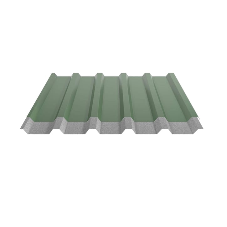 Trapezblech 35/207 | Dach | Anti-Tropf 2400 g/m² | Stahl 0,50 mm | 25 µm Polyester | 6002 - Laubgrün #5