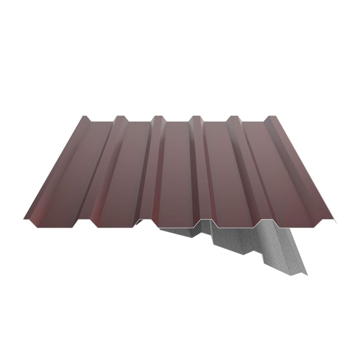 Trapezblech 35/207 | Dach | Anti-Tropf 700 g/m² | Stahl 0,50 mm | 35 µm Mattpolyester | 29 - Rot #6
