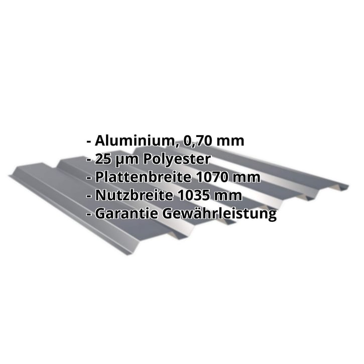 Trapezblech 35/207 | Wand Aluminium 0,70 mm | 25 µm Polyester | 7016 - Anthrazitgrau Trapezblech 35/207 | Wand | Aluminium 0,70 mm | 25 µm Polyester | 7016 - Anthrazitgrau #2
