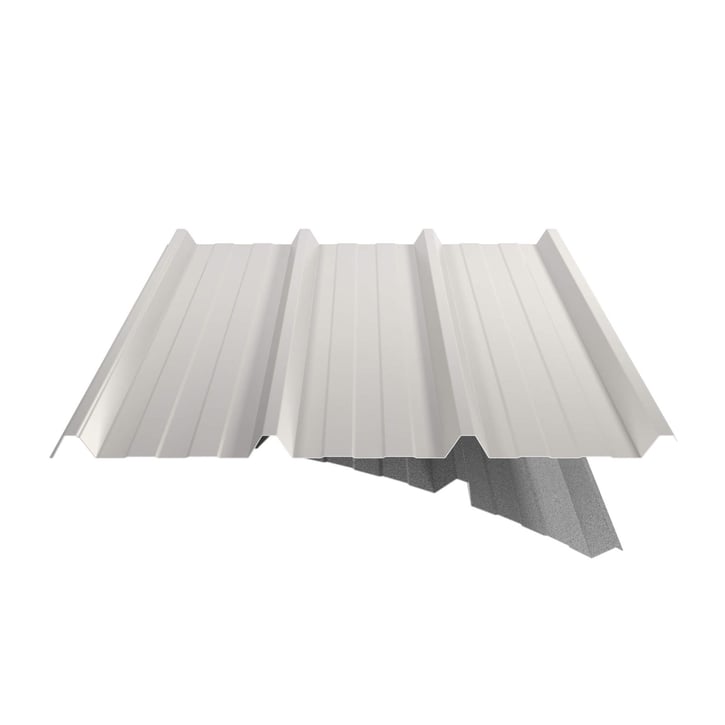 Trapezblech 45/333 | Dach | Anti-Tropf 1000 g/m² Stahl 0,50 mm | 25 µm Polyester | 9010 - Reinweiß Trapezblech 45/333 | Dach | Anti-Tropf 1000 g/m² | Stahl 0,50 mm | 25 µm Polyester | 9010 - Reinweiß #6