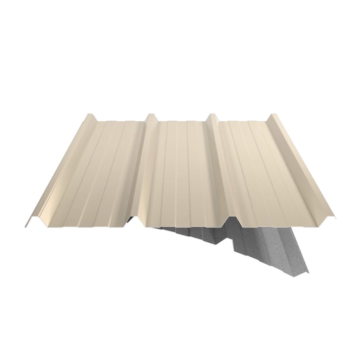 Trapezblech 45/333 | Dach | Anti-Tropf 1000 g/m² | Stahl 0,75 mm | 25 µm Polyester | 1015 - Hellelfenbein #6