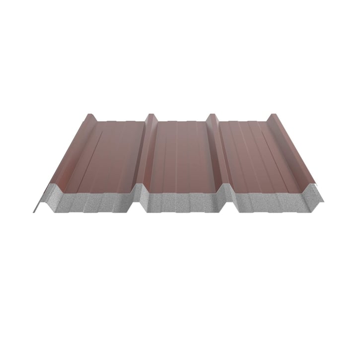 Trapezblech 45/333 | Dach | Anti-Tropf 1000 g/m² | Stahl 0,75 mm | 25 µm Polyester | 8012 - Rotbraun #5