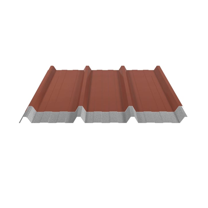 Trapezblech 45/333 | Dach | Anti-Tropf 2400 g/m² | Stahl 0,50 mm | 35 µm Mattpolyester | 75 - Ziegelrot #5