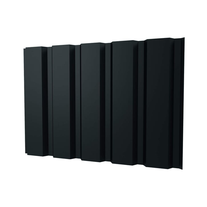 Trapezblech T35M | Wand | Stahl 0,75 mm | 25 µm Polyester | 7016 - Anthrazitgrau beidseitig #1