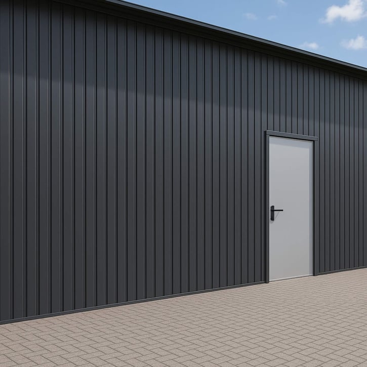 Trapezblech T7M | Wand Stahl 0,50 mm | 35 µm Mattpolyester | 7016 - Anthrazitgrau Trapezblech T7M | Wand | Stahl 0,50 mm | 35 µm Mattpolyester | 7016 - Anthrazitgrau #3