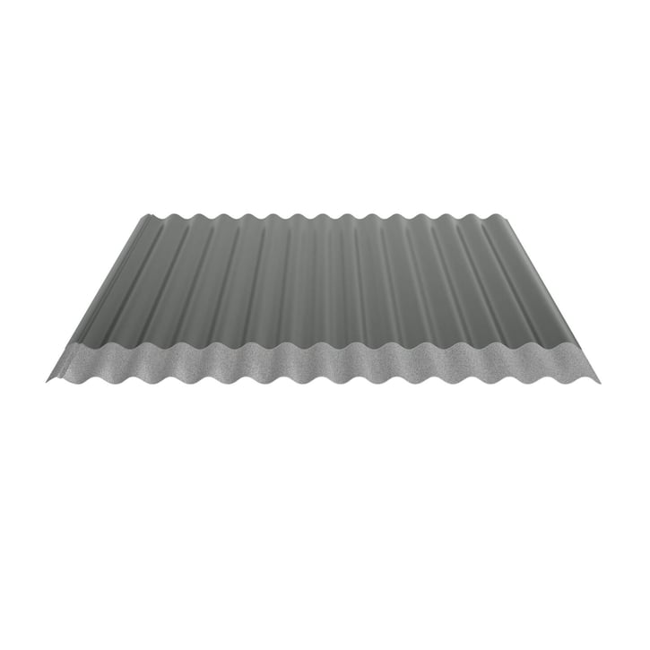 Wellblech 18/1064 | Dach | Anti-Tropf 1000 g/m² | Stahl 0,63 mm | 25 µm Polyester | 6020 - Chromoxidgrün #5
