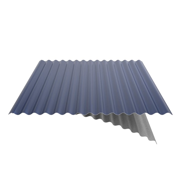 Wellblech 18/1064 | Dach | Anti-Tropf 700 g/m² | Stahl 0,50 mm | 25 µm Polyester | 5010 - Enzianblau #6