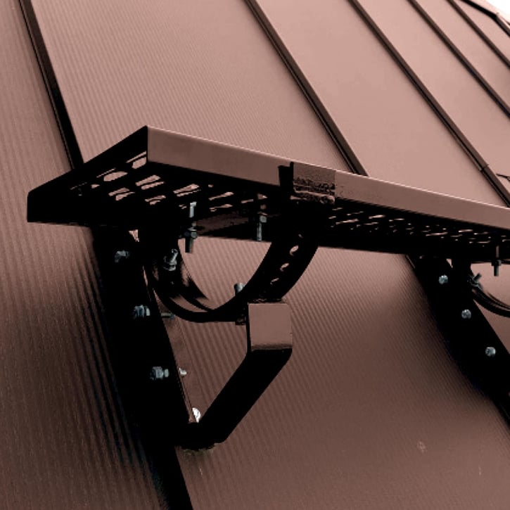 Laufrost | Set | Für Stehfalzblech PD-510-S | Breite 40 cm | 8017 - Schokoladenbraun #1