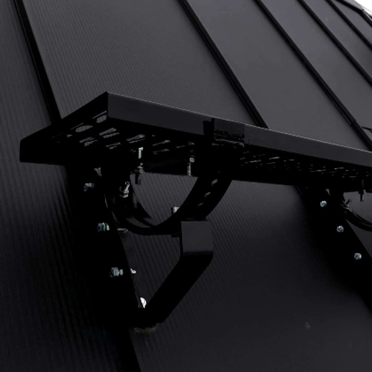 Laufrost | Set | Für Stehfalzblech PD-510-S | Breite 40 cm | 9005 - Tiefschwarz #1