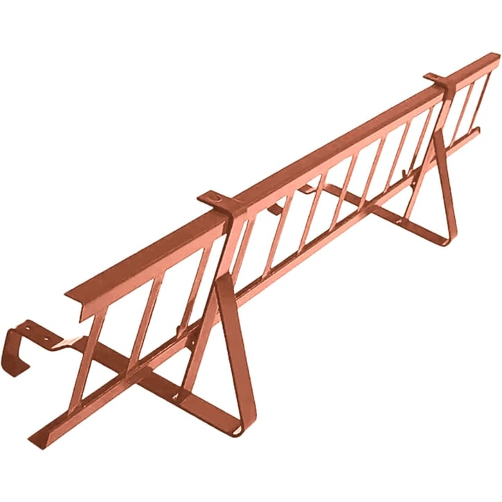 Schneefanggitter | Für Pfannenbleche Szafir | Länge 1,20 m | 8004 - Kupferbraun #1