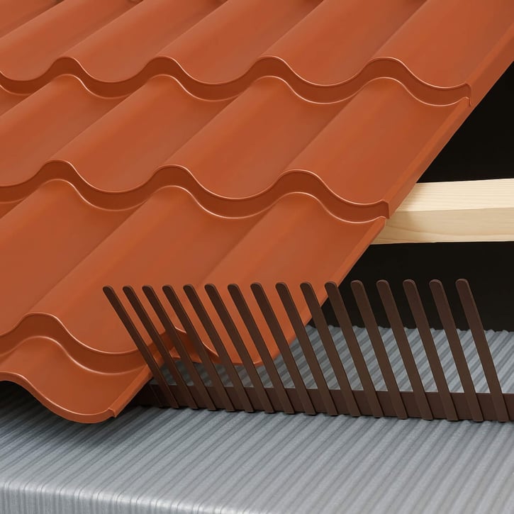 Traufenlüftungskamm | Rolle 5,00 m Dunkelbraun Traufenlüftungskamm | Rolle 5,00 m | Dunkelbraun #2